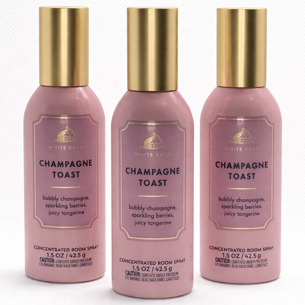 Bath & Body Works 3Pack CHAMPAGNE TOAST Room Spray